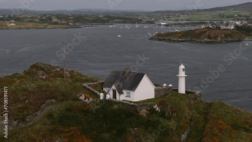 Sherkin island Ireland Aerial view photo