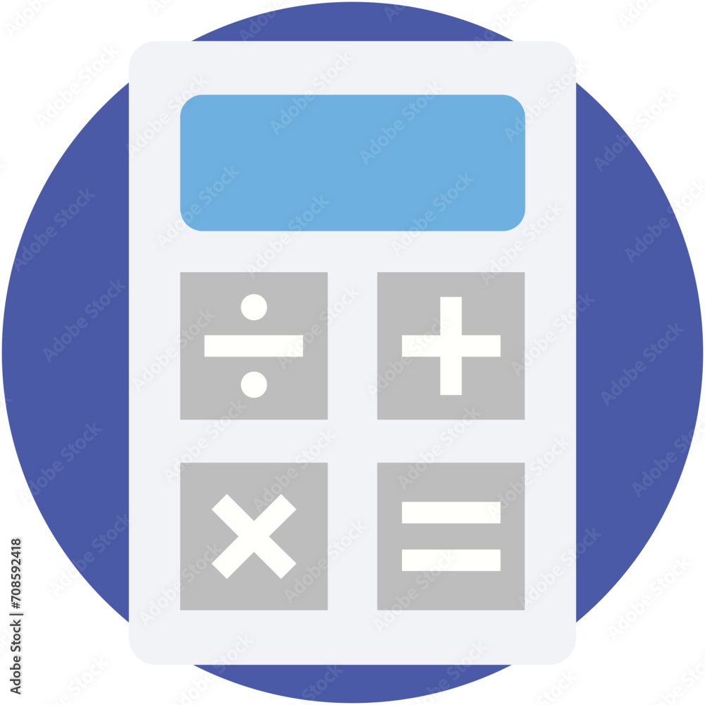 Obraz premium Calculator Vector Icon