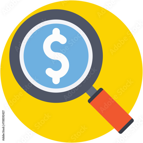 Searching Finance Vector Icon