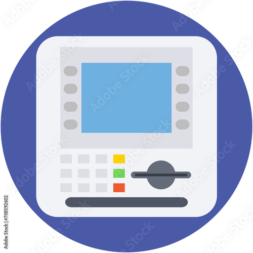 Cash Deposit Machine Vector Icon