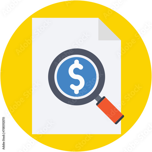 Searching Finance Vector Icon