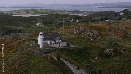 Sherkin island Ireland Aerial view photo