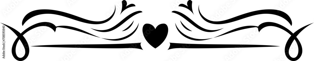 Decorative calligraphic elements for decoration. Decorative calligraphic elements for decoration.