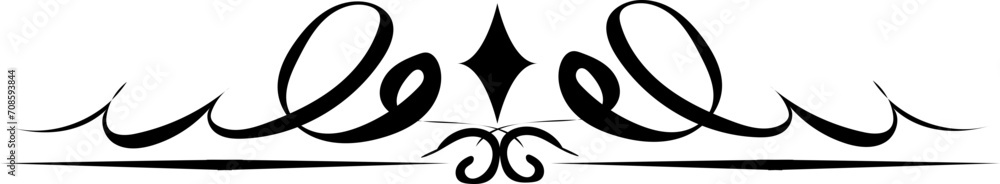Decorative calligraphic elements for decoration. Decorative calligraphic elements for decoration.