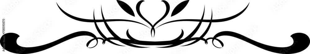 Decorative calligraphic elements for decoration. Decorative calligraphic elements for decoration.
