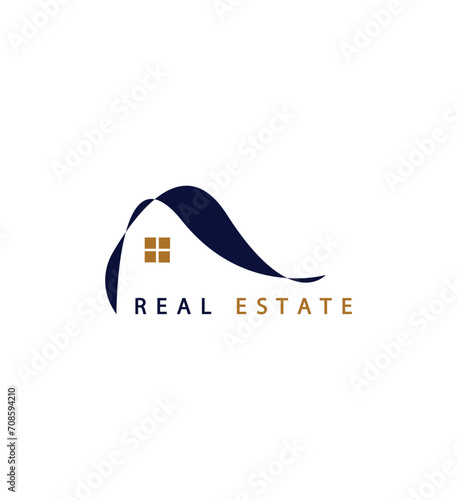 Home logo design template modern.