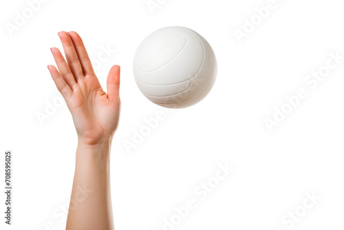 Volleyball Pass Rite isolated on white background created with Generative Ai