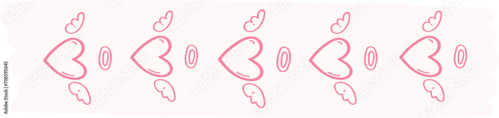 Heart washi tape on transparent background.
Heart washi tape on transparent background.