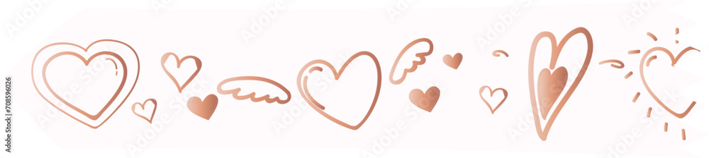 Heart washi tape on transparent background. Heart washi tape on transparent background.