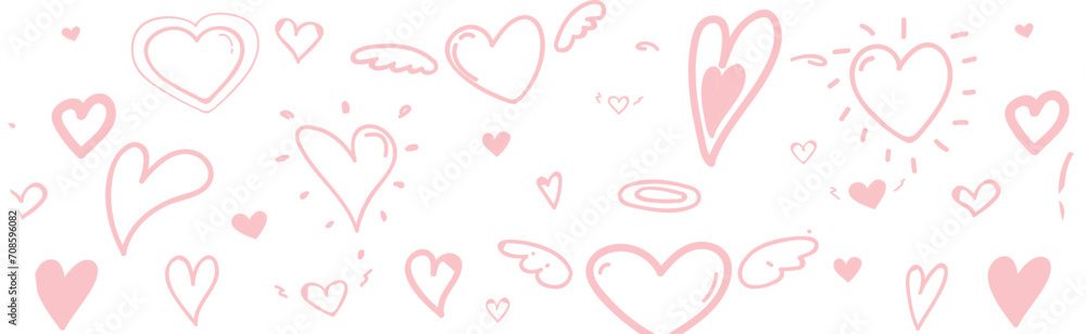 Heart washi tape on transparent background. Heart washi tape on transparent background.
