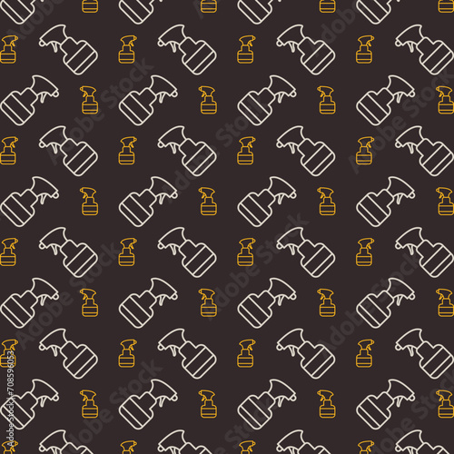 Sprayer trendy pattern repeating vector beautiful illustration background