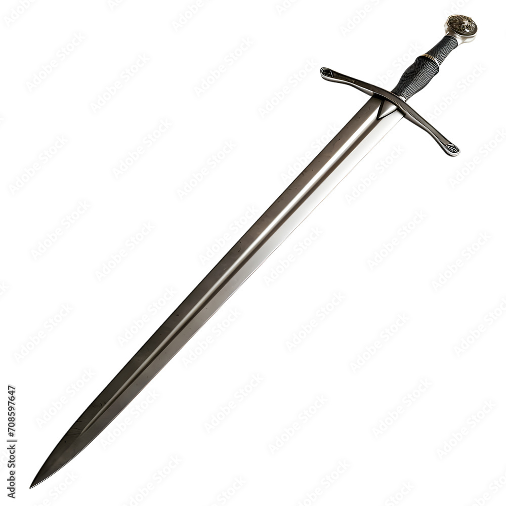 Sword isolated on transparent background