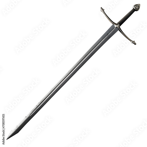 Sword isolated on transparent background