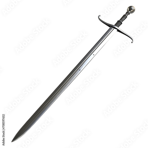 Sword isolated on transparent background