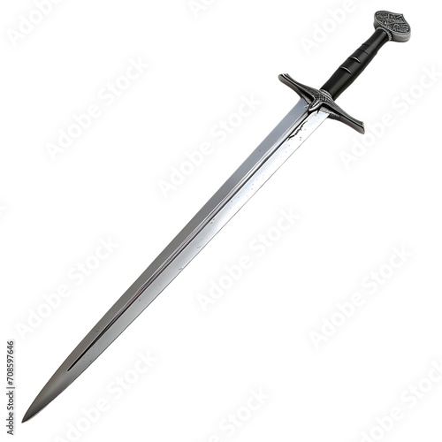 Sword isolated on transparent background