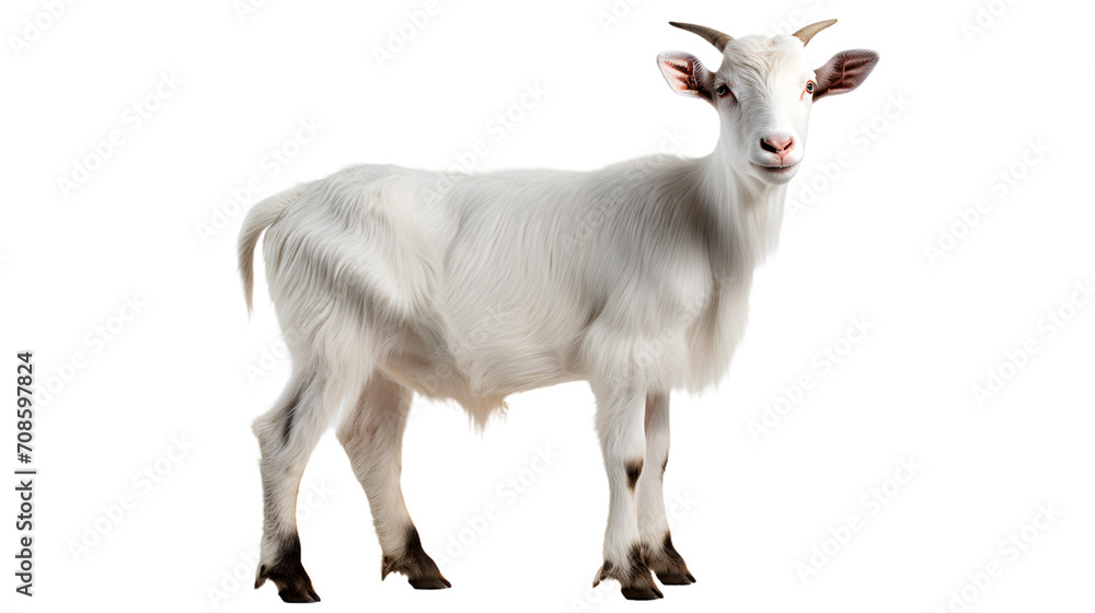A majestic mammal, the goatantelope, stands proudly outdoors with its snout and horns shining in the sunlight, embodying the beauty of both domesticated livestock and wild wildlife