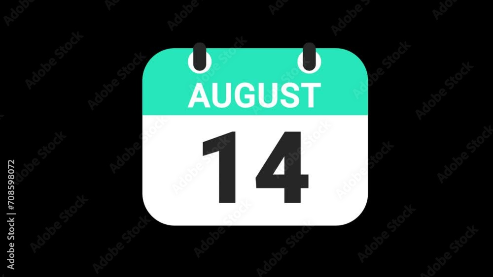 Date counting calendar date of 1 to 31, animation, Transparent alpha background
Date counting calendar date of 1 to 31, animation, Transparent alpha background