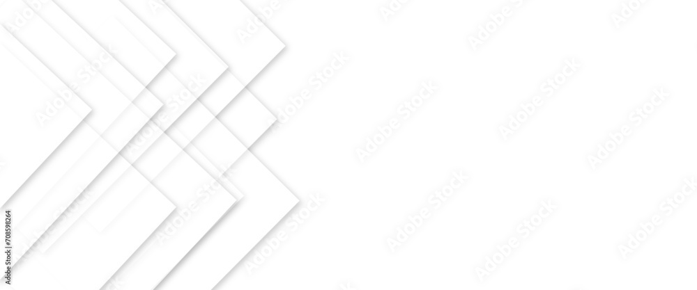 Abstract white and gray background with lines white background for your design. Abstract white square shape with futuristic background. 