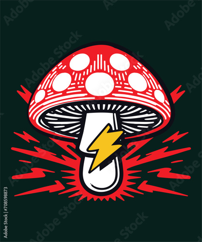 Fungi Fashion Mushroom T-Shirt for Nature Enthusiasts,