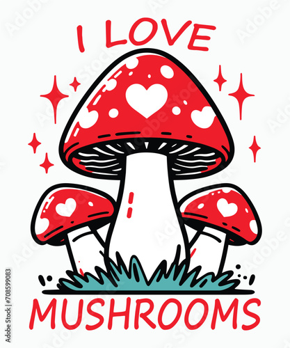 Fungi Fashion Mushroom T-Shirt for Nature Enthusiasts,