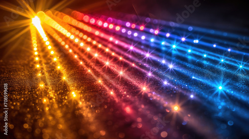 Colorful Light Spectrum and Sparkles