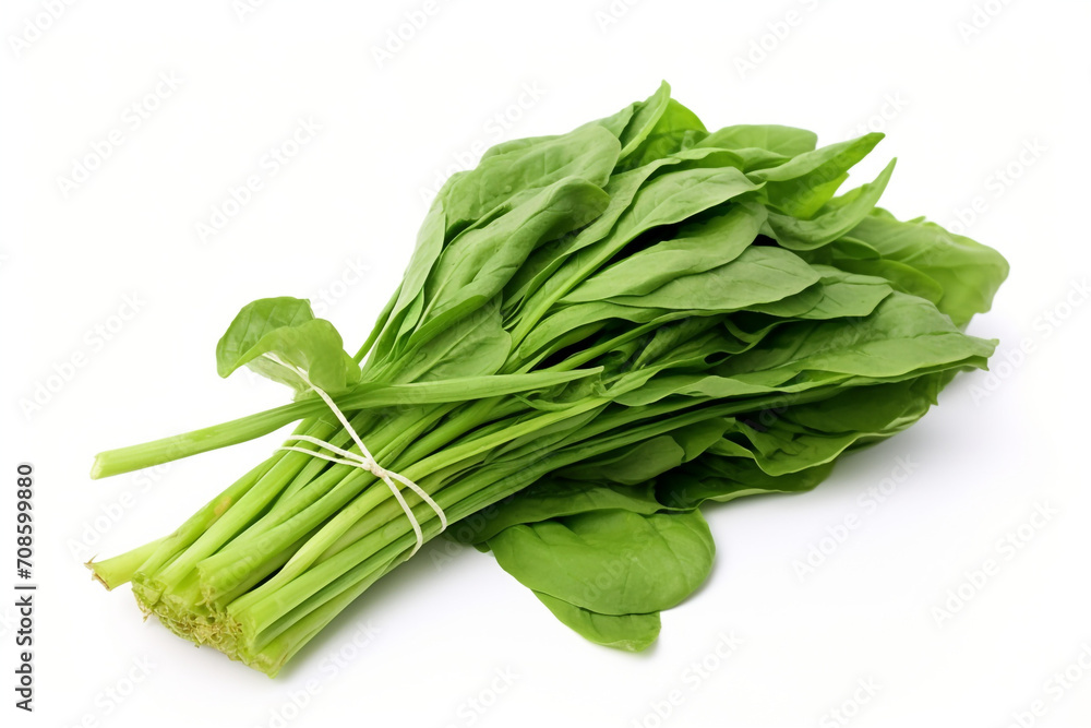 Water Spinach (Kangkong) isolated on white background created with Generative Ai Water Spinach (Kangkong) isolated on white background created with Generative Ai