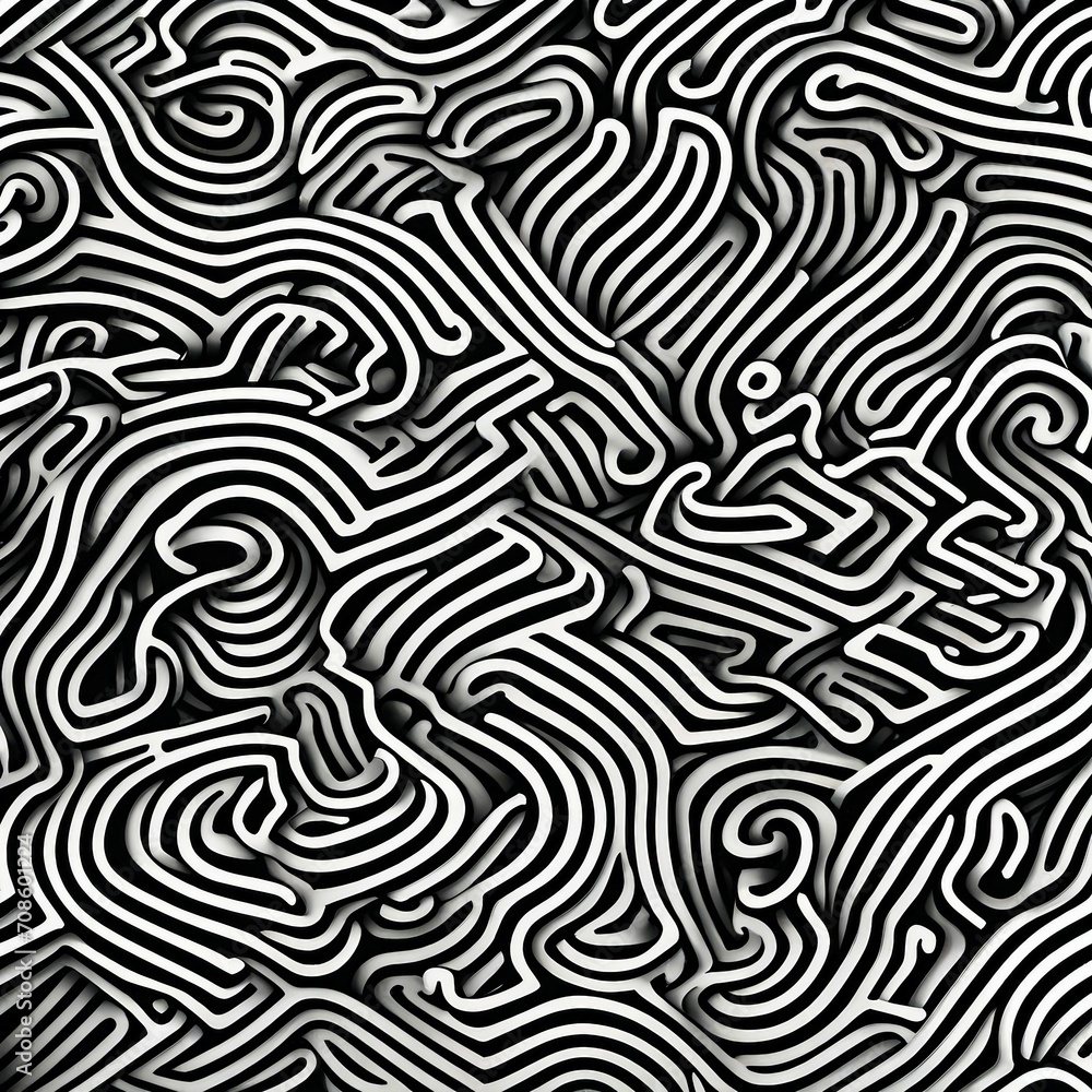 maze pattern illustration background