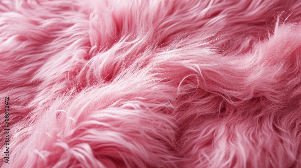 Close Up of Pink Fur Texture