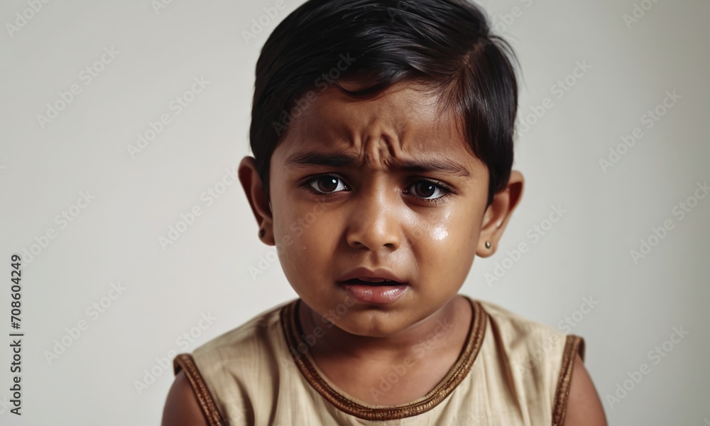 crying little indian boy, little child, children's emotions, portrait of children, crying children, children's tears crying little indian boy, little child, children's emotions, portrait of children, crying children, children's tears