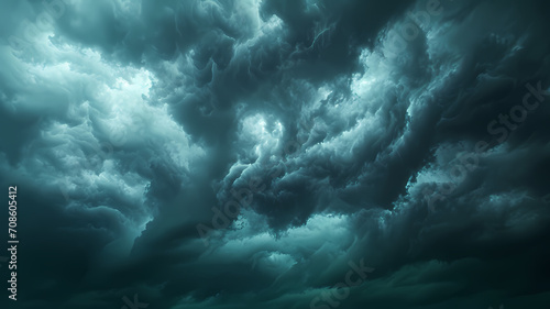 Dark storm clouds with a dark sky background or wallpaper