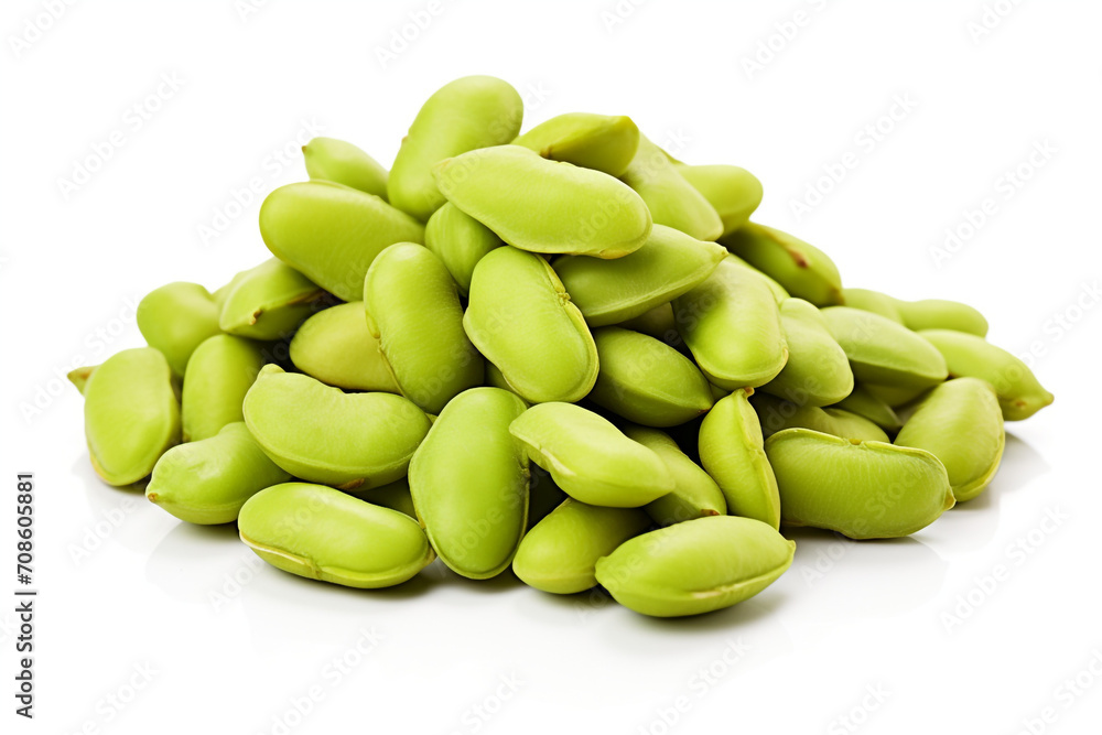Edamame isolated on white background created with Generative Ai Edamame isolated on white background created with Generative Ai