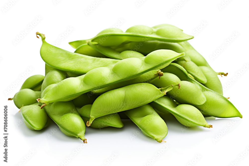 Edamame isolated on white background created with Generative Ai Edamame isolated on white background created with Generative Ai