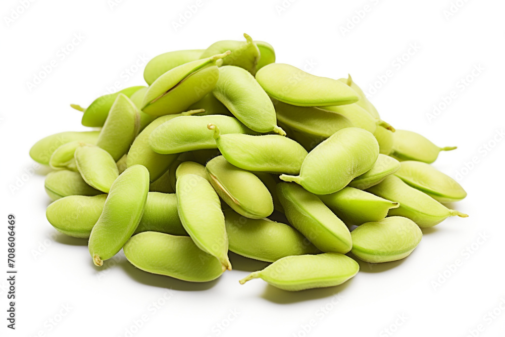 Edamame isolated on white background created with Generative Ai Edamame isolated on white background created with Generative Ai