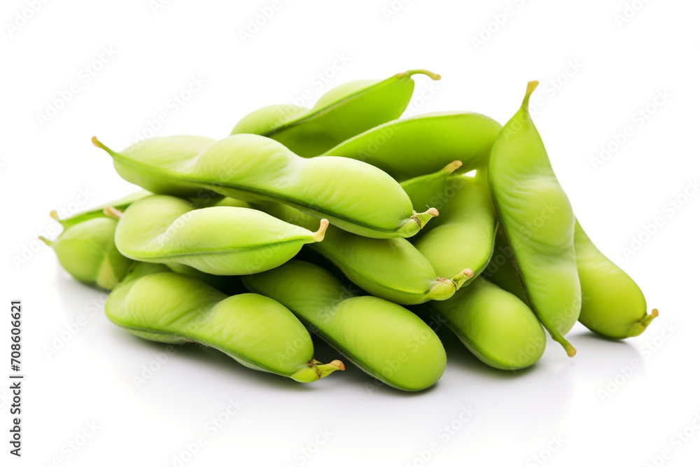 Edamame isolated on white background created with Generative Ai Edamame isolated on white background created with Generative Ai