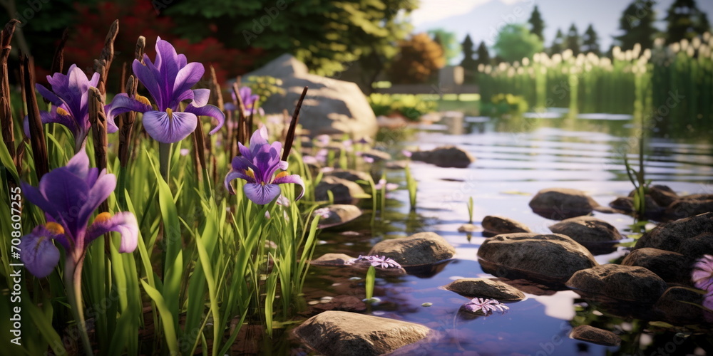 flowers in the water flowers in the water