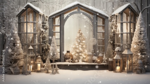 Emanating the festive essence of the holidays through this enchanting scene