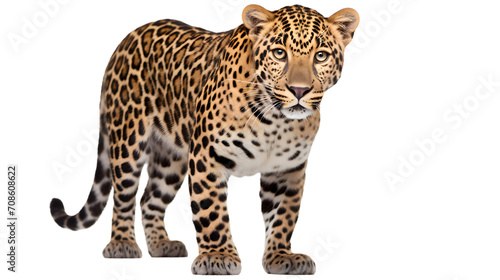 A majestic african leopard stares confidently, its sleek coat blending into the darkness, as its snout and whiskers stand out in stark contrast, showcasing the fierce and graceful nature of this big 