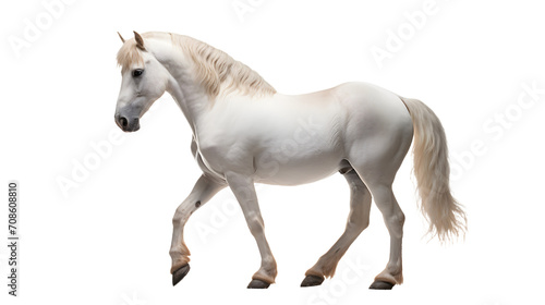 A majestic mustang mare with a sorrel coat and flowing mane gallops gracefully through a field, embodying the wild beauty of the animal kingdom