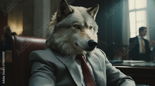 businessman wolf