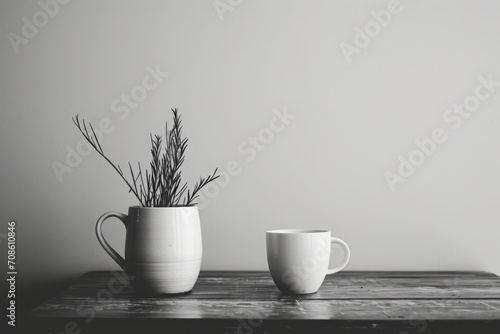 Black and white minimalist photo.