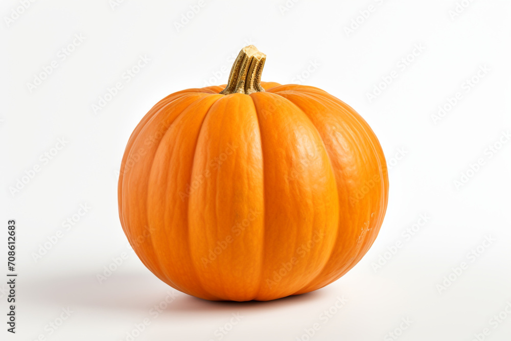 Pumpkin isolated on white background created with Generative Ai Pumpkin isolated on white background created with Generative Ai