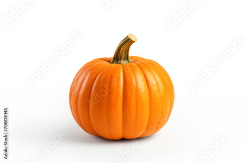 Pumpkin isolated on white background created with Generative Ai