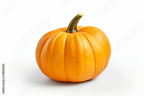 Pumpkin isolated on white background created with Generative Ai