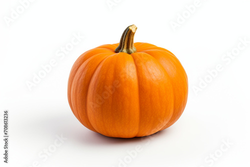 Pumpkin isolated on white background created with Generative Ai