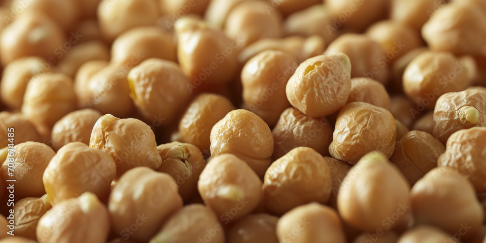 Macro Shot of Raw Chickpeas for Nutritious Vegan Ingredient Concept Macro Shot of Raw Chickpeas for Nutritious Vegan Ingredient Concept