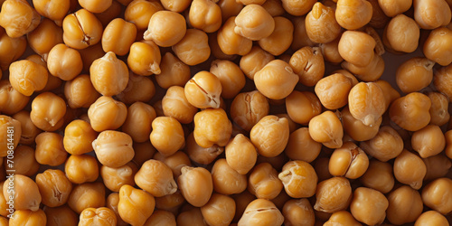 Close-up of Chickpeas Texture for Healthy Food Background