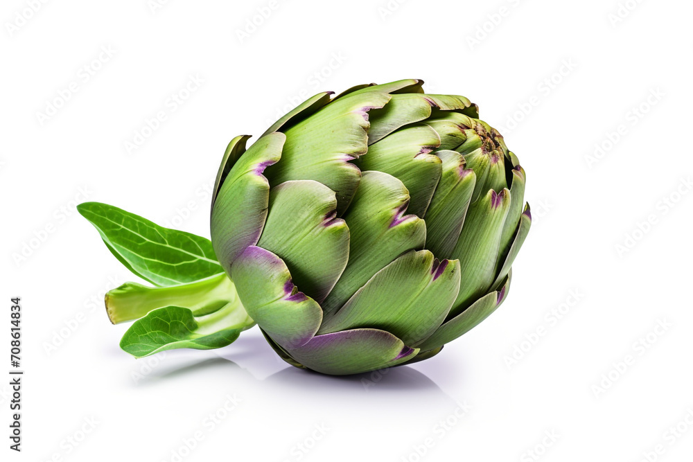Artichoke isolated on white background created with Generative Ai Artichoke isolated on white background created with Generative Ai