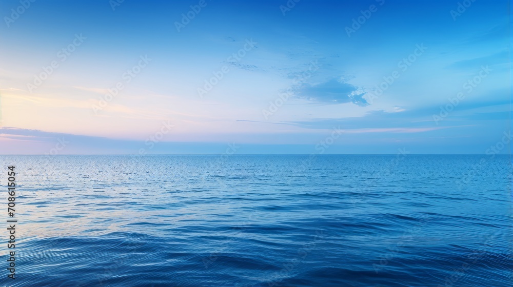 Oceanic Blue Serenity  Serenity of oceanic blue gradient