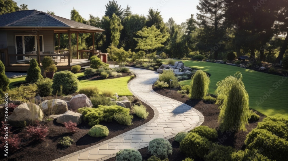 Radiant landscape design, perfect for enhancing projects with natural appeal