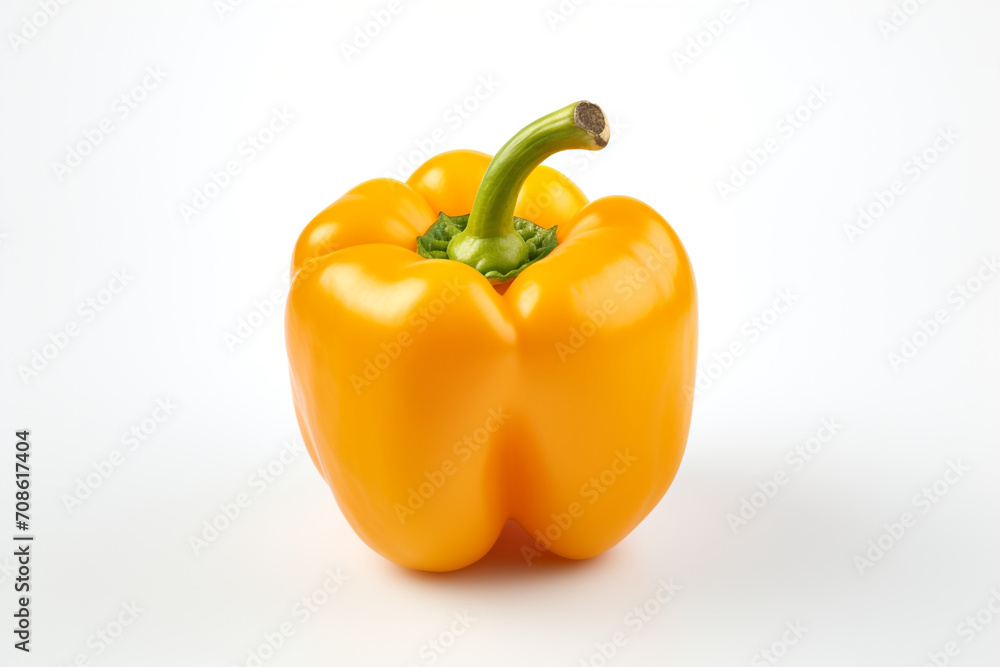 Bell Pepper isolated on white background created with Generative Ai Bell Pepper isolated on white background created with Generative Ai
